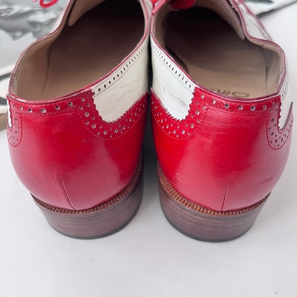 Women’s Salvatore Ferragamo Two-tone Brogue Oxford Shoes Size 8 AA - Picture 12 of 13
